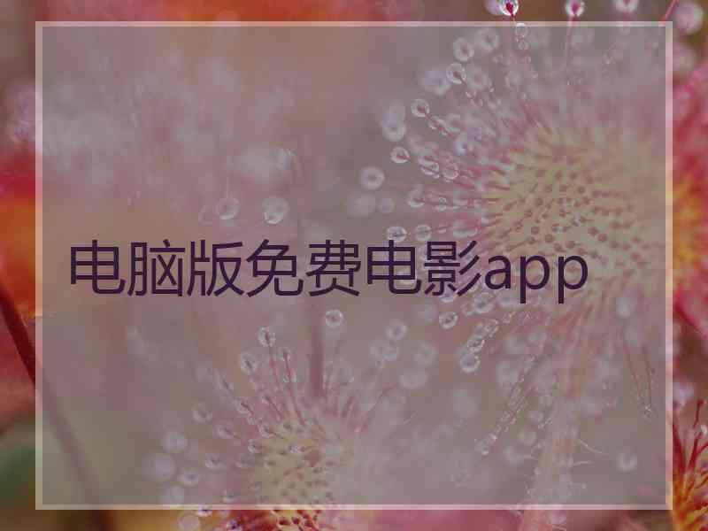 电脑版免费电影app